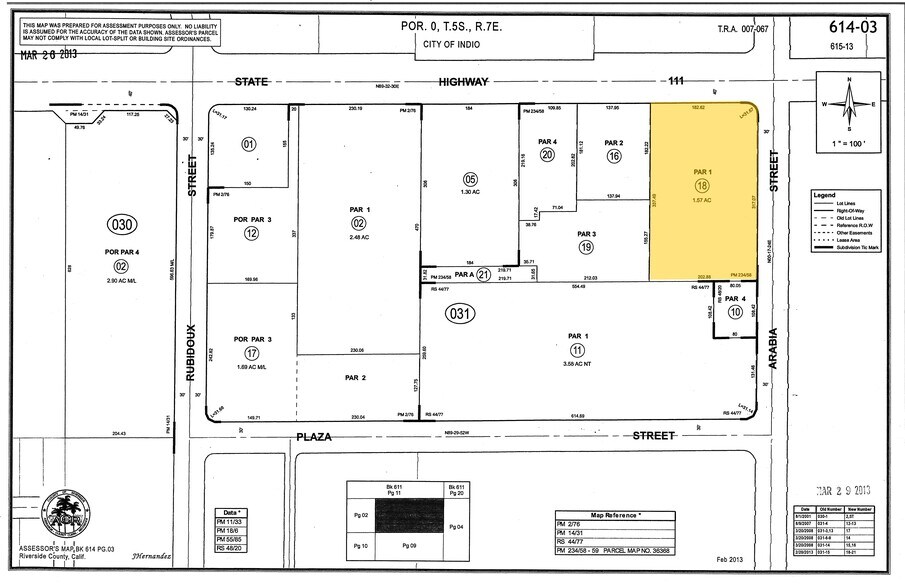 82451 Highway 111, Indio, CA for lease - Plat Map - Image 2 of 6