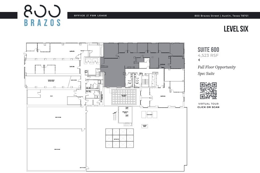 800 Brazos St, Austin, TX for lease Floor Plan- Image 1 of 1