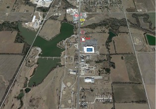 2502-2510 S Santa Fe Ave, Chanute, KS - aerial  map view