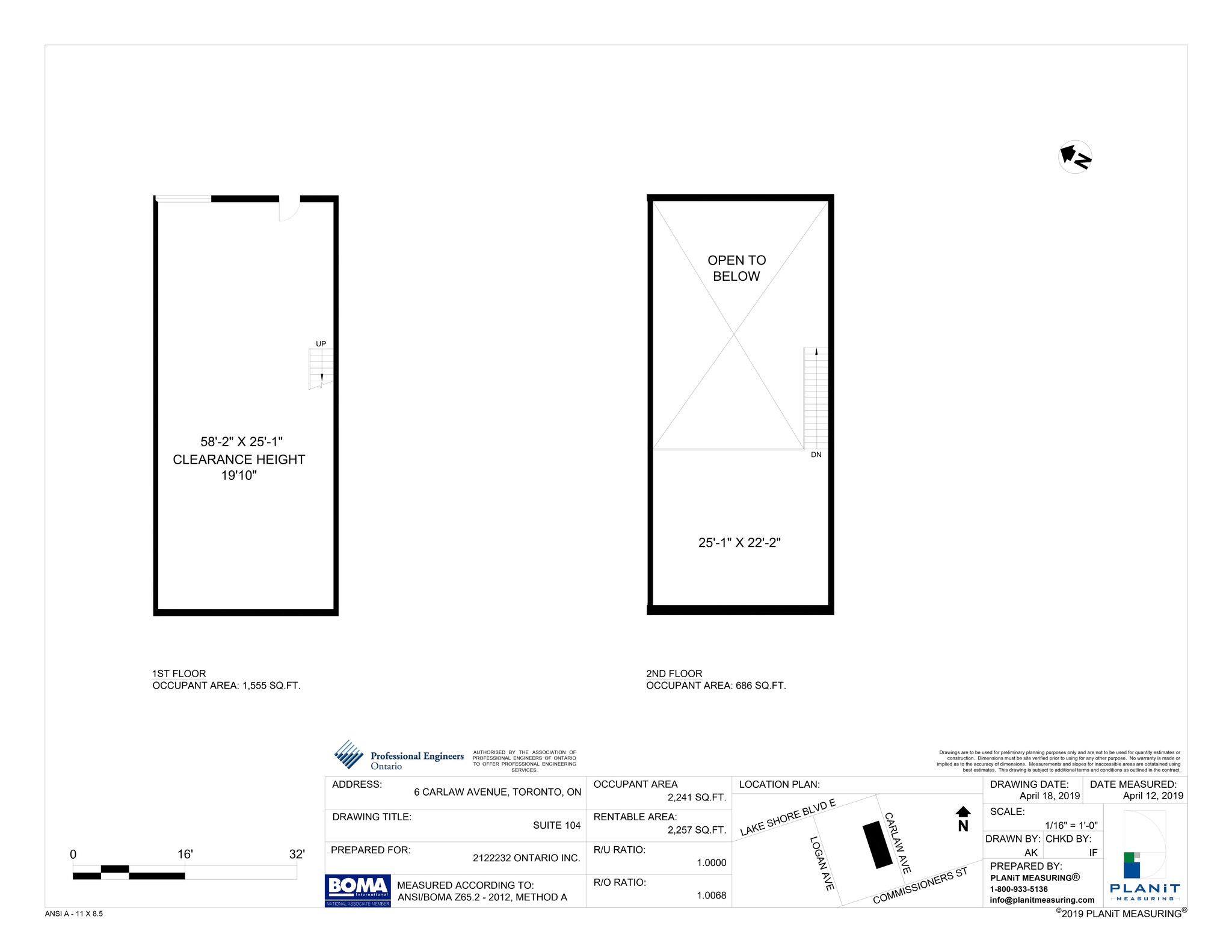 6 Carlaw Ave, Toronto, ON for lease Site Plan- Image 1 of 10