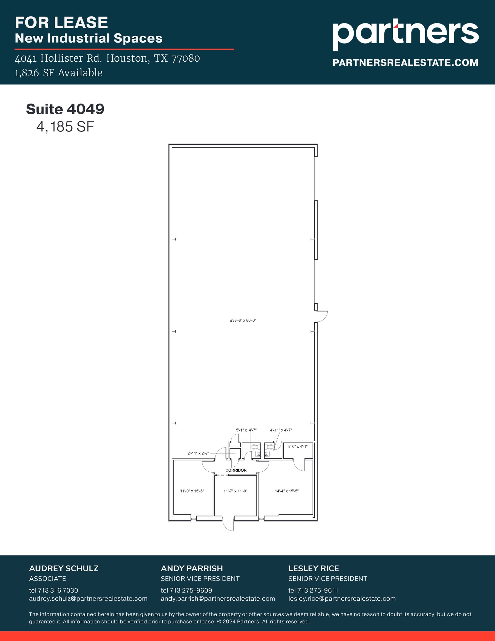 4041-4071 Hollister, Houston, TX for lease Site Plan- Image 1 of 1