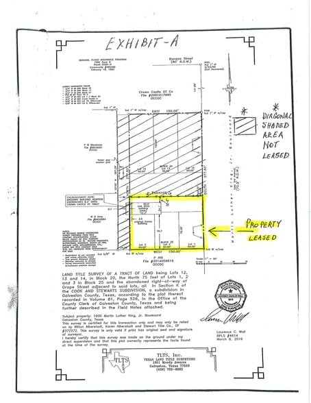 1600 3rd Ave, La Marque, TX for lease - Site Plan - Image 1 of 13