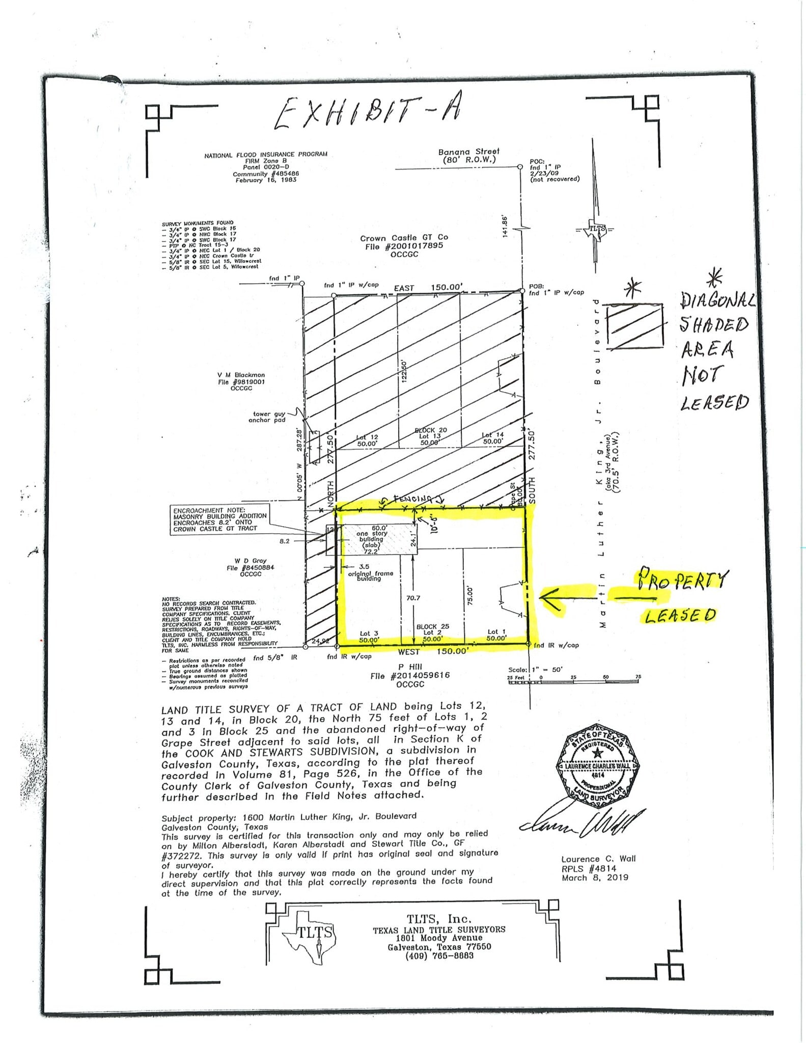1600 3rd Ave, La Marque, TX for lease Site Plan- Image 1 of 14