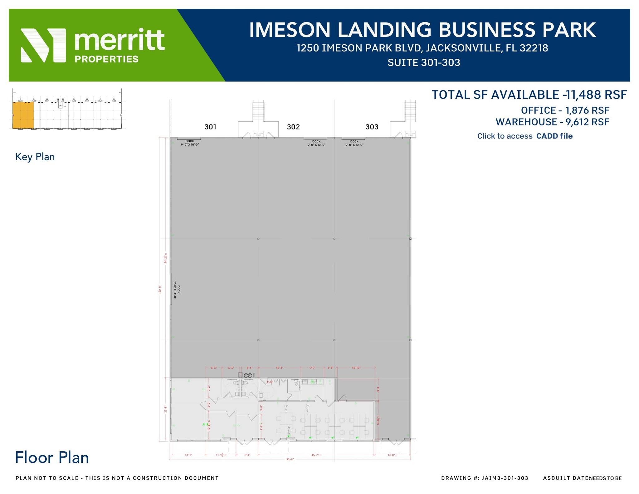 1250 Imeson Park Blvd, Jacksonville, FL for lease Floor Plan- Image 1 of 1