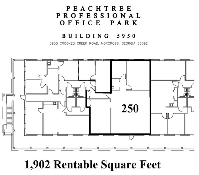 5950 Crooked Creek Rd, Peachtree Corners, GA for lease - Floor Plan - Image 2 of 7
