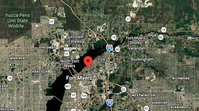 3426 Palm Beach Blvd, Fort Myers, FL - Aerial  map view