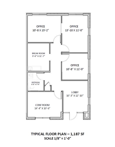 1630 W Prosper Trl, Prosper, TX for lease - Floor Plan - Image 2 of 5
