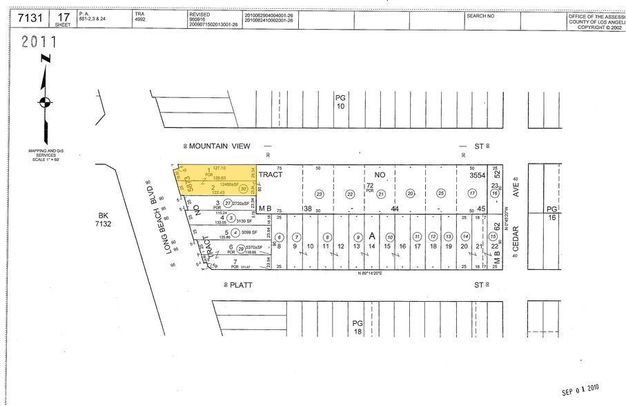 5264 Long Beach Blvd, Long Beach, CA for lease - Plat Map - Image 3 of 19