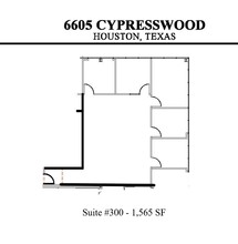 6605 Cypresswood Dr, Spring, TX for lease Floor Plan- Image 1 of 6