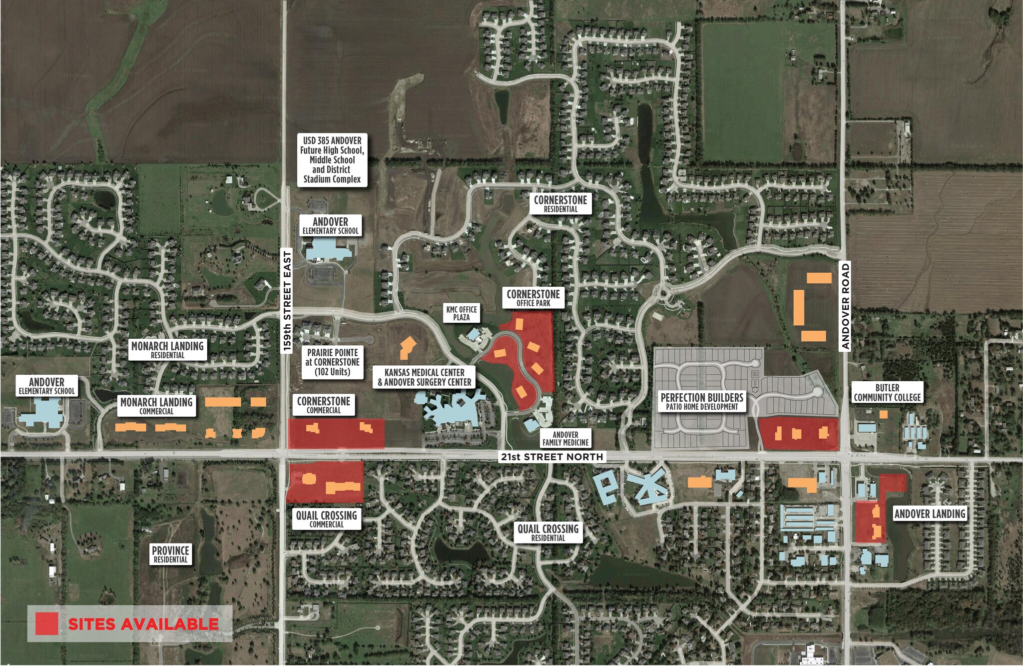 21st St. between 159th St. & Andover Rd, Andover, KS 67002 Land