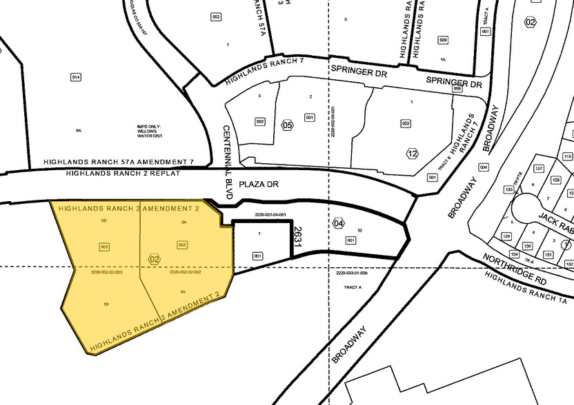 200 Plaza Dr, Highlands Ranch, CO for sale - Plat Map - Image 1 of 1