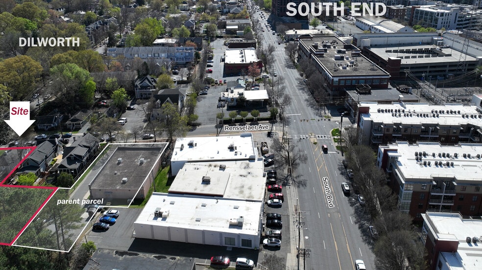 329 Rensselaer Ave, Charlotte, NC for sale - Aerial - Image 2 of 3