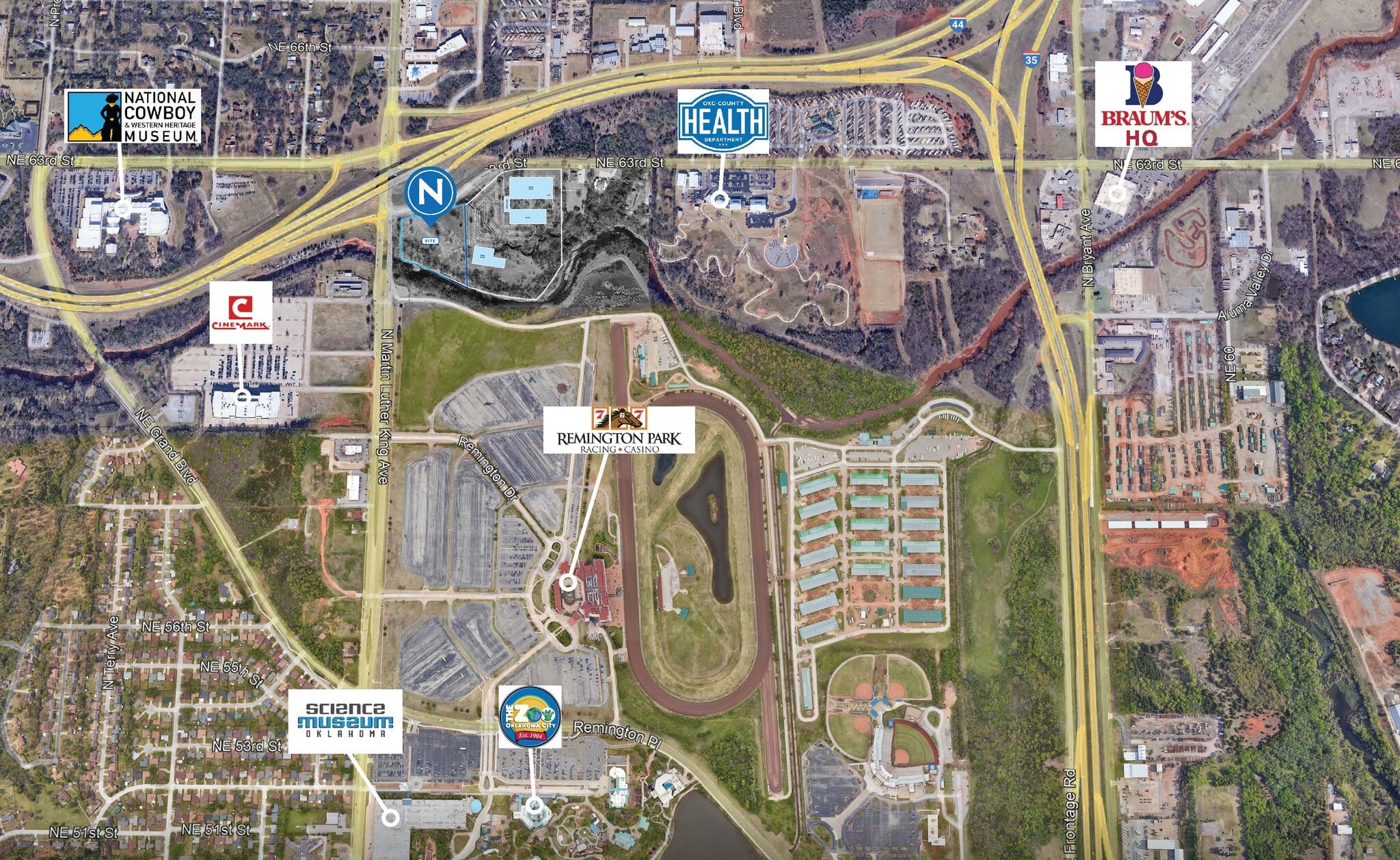 Martin Luther King Avenue, Oklahoma City, OK for sale Aerial- Image 1 of 2