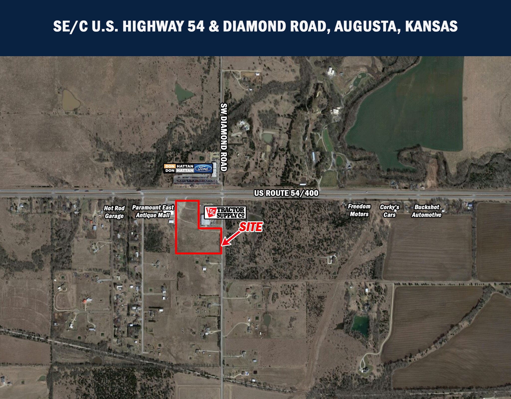10033 SW Diamond Rd, Augusta, KS, 67010 Commercial Land For Sale