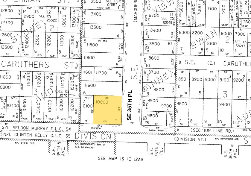 2425 SE 35th Pl, Portland, OR for lease - Plat Map - Image 2 of 3