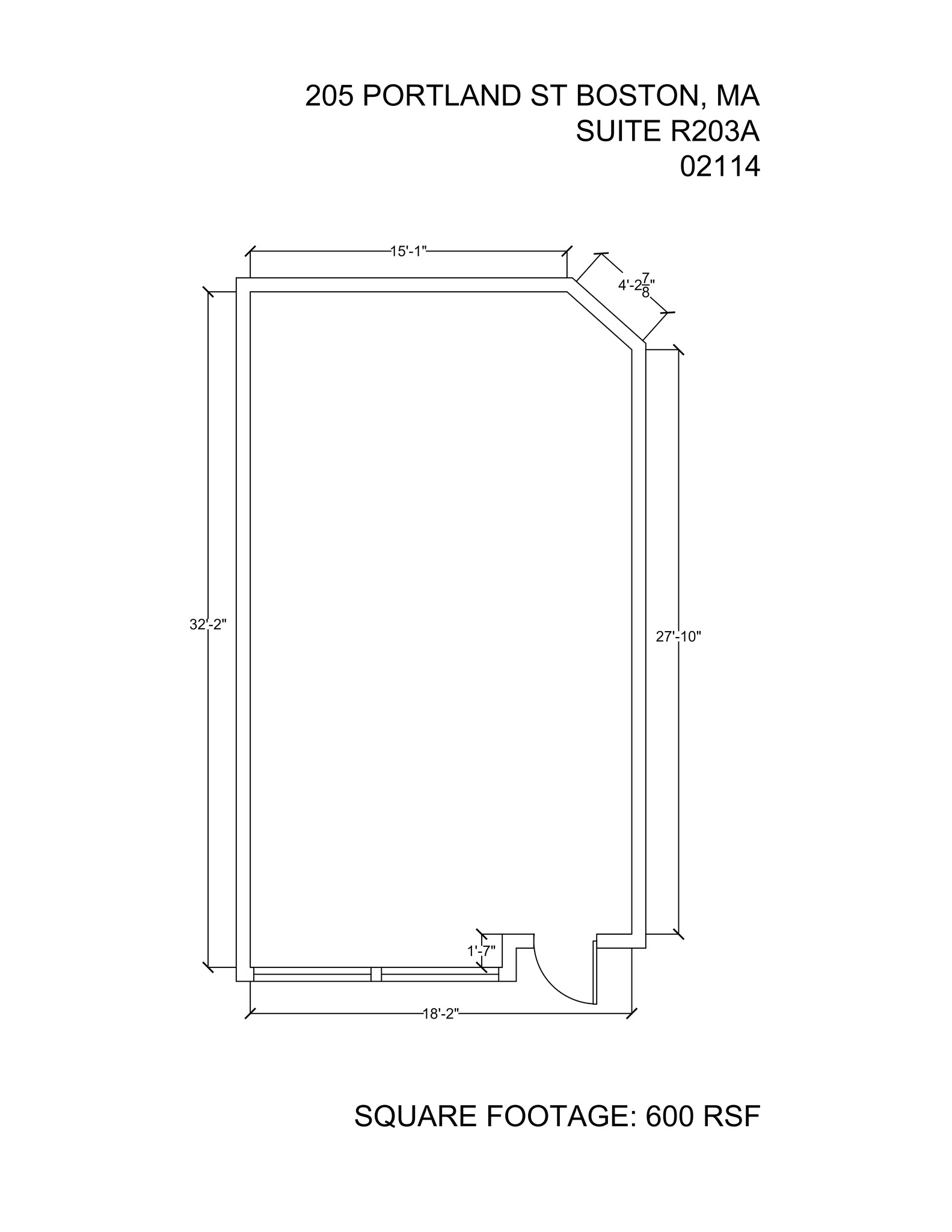 205 Portland St, Boston, MA for lease Site Plan- Image 1 of 1