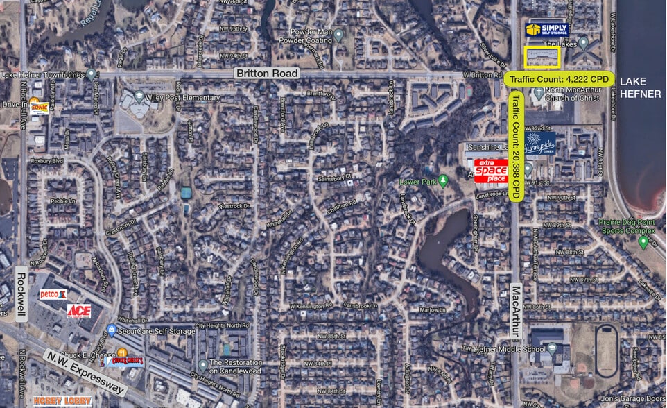 5801 W Britton Rd, Oklahoma City, OK for sale - Aerial - Image 3 of 7