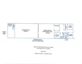 10451-10463 W Jefferson Blvd, Culver City, CA for lease Site Plan- Image 1 of 1