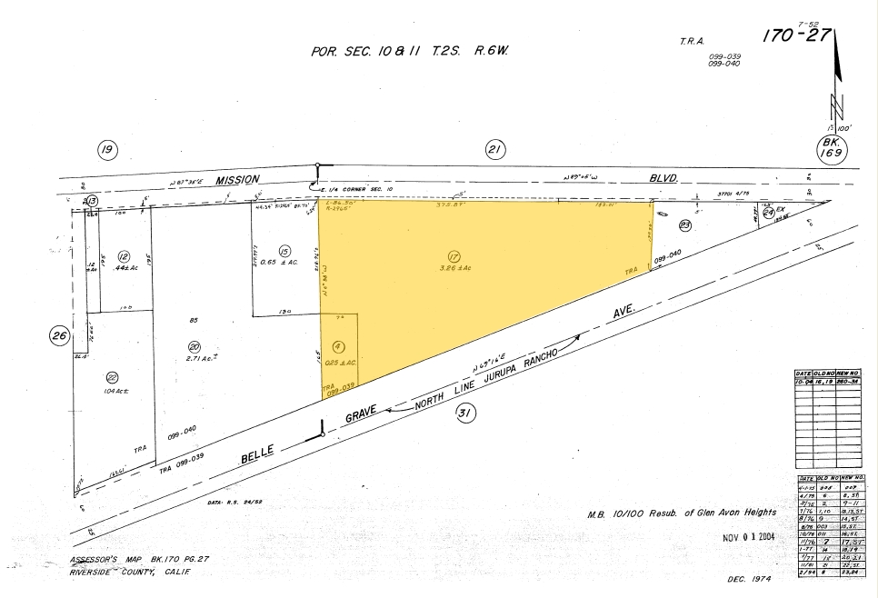 9300 Mission Blvd, Jurupa Valley, CA for sale Plat Map- Image 1 of 1