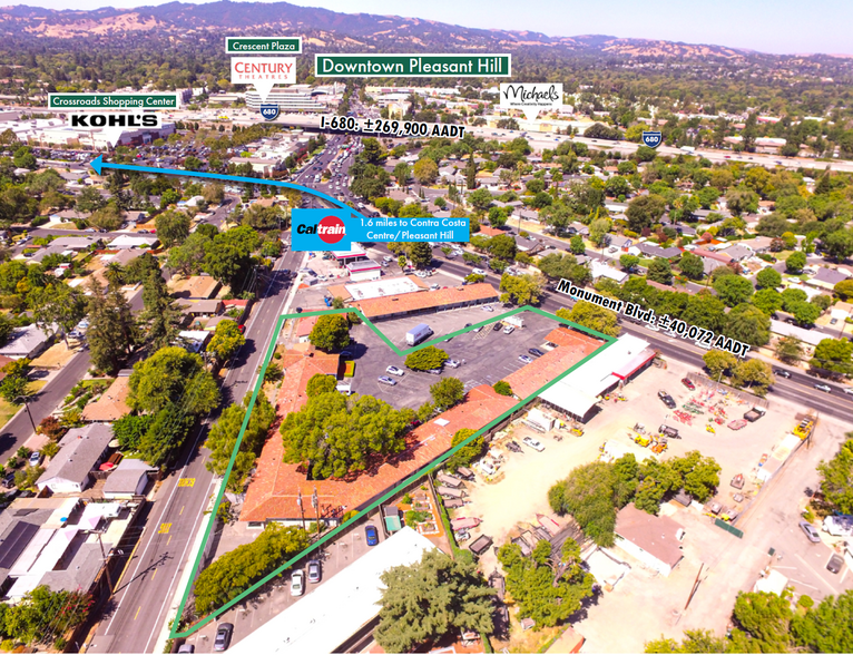 2100 Monument Blvd, Pleasant Hill, CA for lease - Plat Map - Image 1 of 8