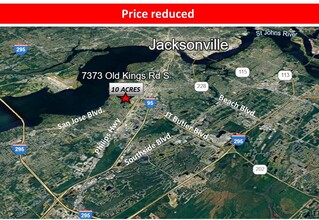 7373 Old Kings Rd, Jacksonville, FL - AERIAL  map view