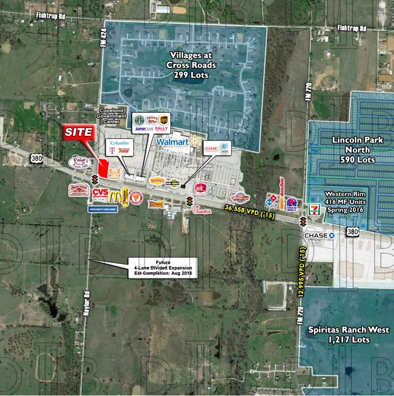 NEC Highway 380 & Naylor Rd (FM 424), Cross Roads, TX for sale Primary Photo- Image 1 of 1