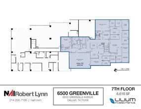 6500 Greenville Ave, Dallas, TX for lease Floor Plan- Image 2 of 2