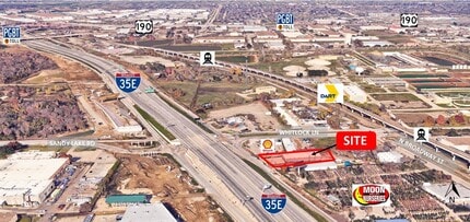 1942 N Interstate 35E, Carrollton, TX - AERIAL  map view