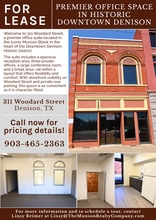 301-305 W Woodard St, Denison, TX for lease Interior Photo- Image 1 of 2