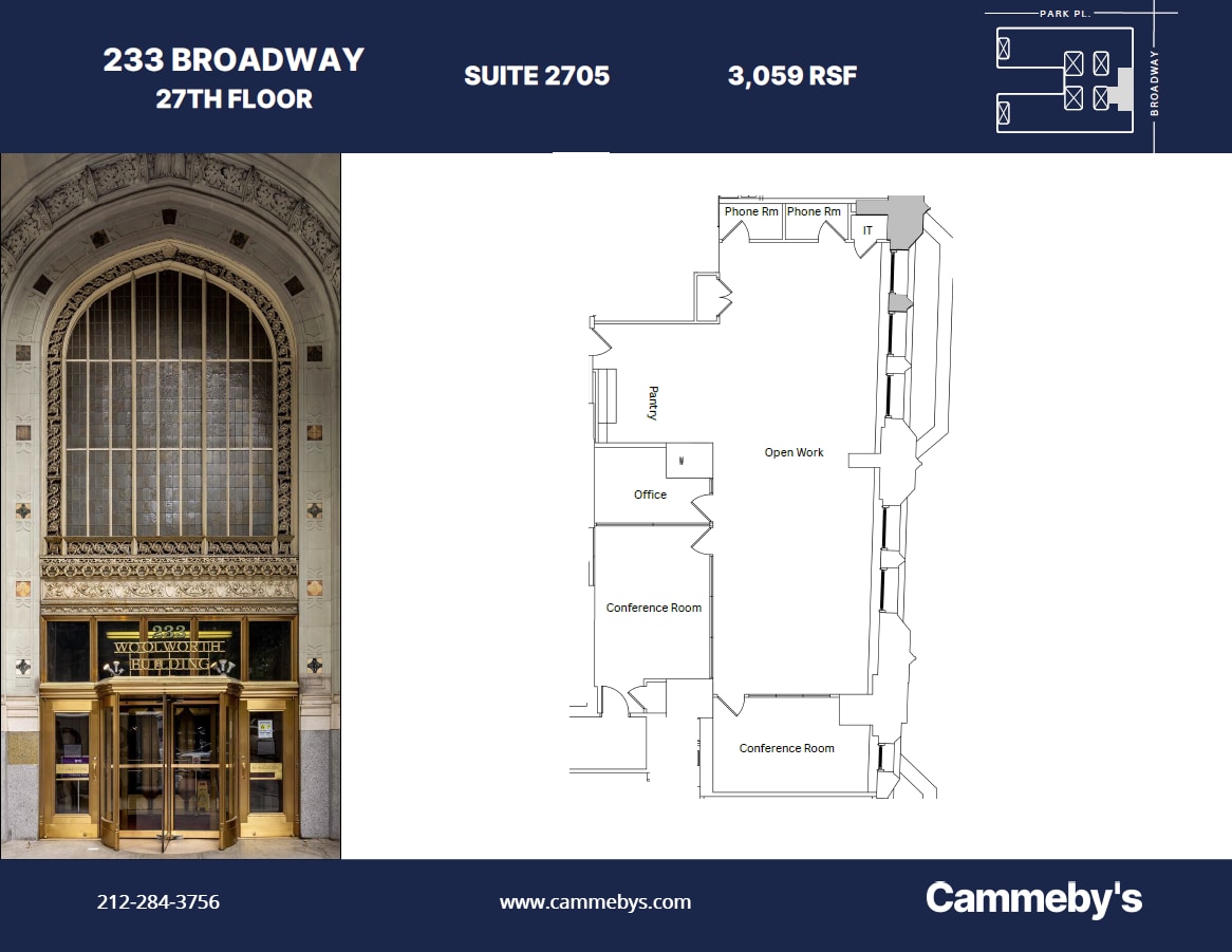 233 broadway, New York, NY for lease Floor Plan- Image 1 of 1