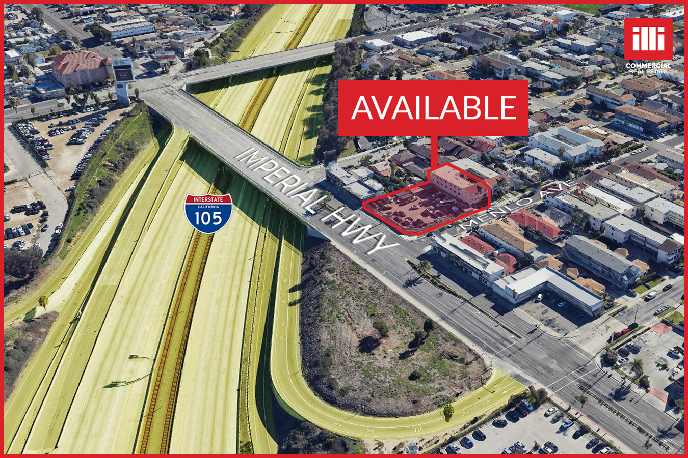 11410 Menlo Ave, Hawthorne, CA for lease Aerial- Image 1 of 5