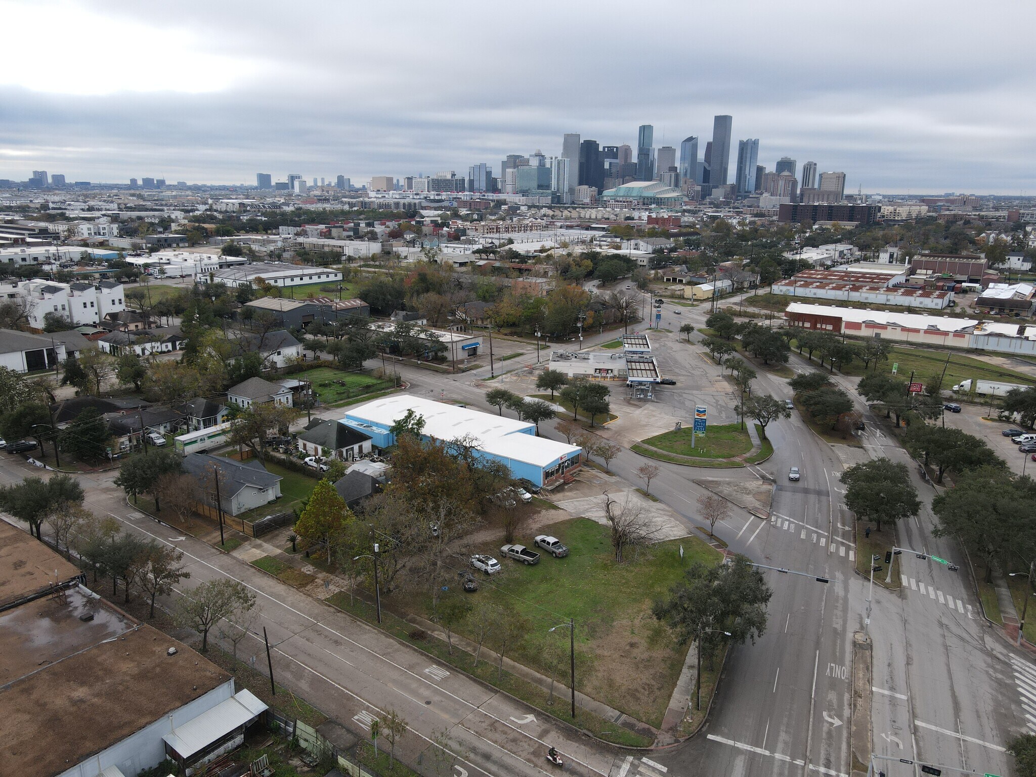 320 N Sampson St, Houston, TX for lease Aerial- Image 1 of 3