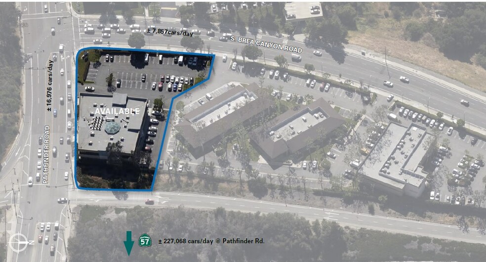 2040 S Brea Canyon Rd, Diamond Bar, CA for lease - Aerial - Image 2 of 18