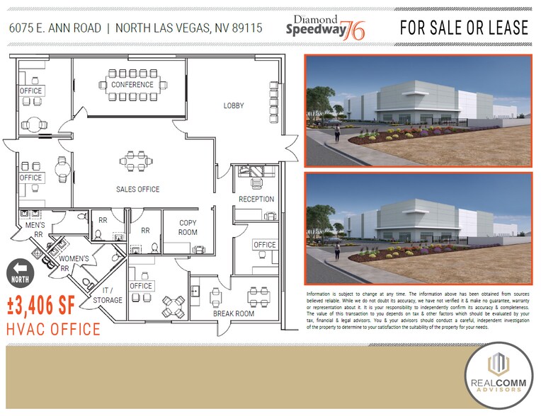 6075 E Ann Rd, Las Vegas, NV 89115 75,980 SF Freestanding Building on