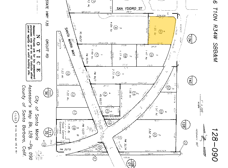 2605 S Miller St, Santa Maria, CA for lease - Plat Map - Image 2 of 6
