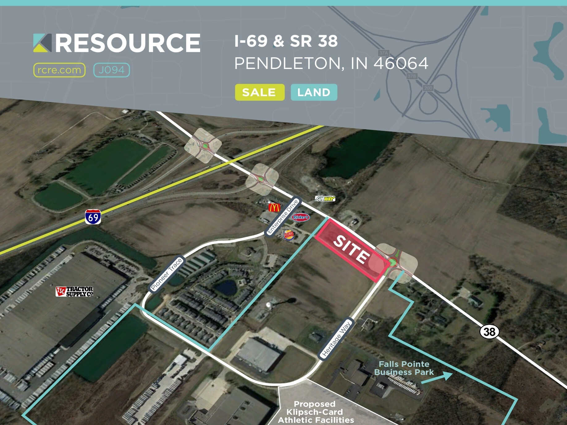 W State St, Pendleton, IN for sale Aerial- Image 1 of 1