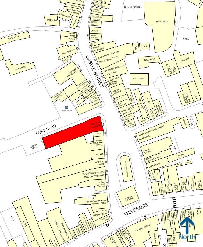 45 Castle St, Forfar for lease Goad Map- Image 1 of 1