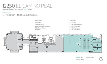 12250 El Camino Real, San Diego, CA for lease Floor Plan- Image 1 of 1