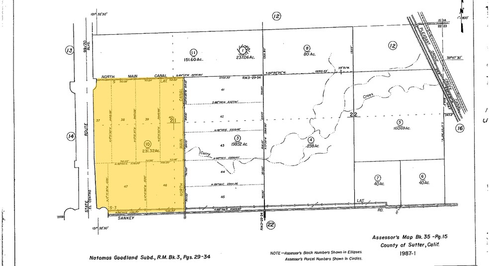 Sankey Rd, Pleasant Grove, CA for sale - Plat Map - Image 2 of 2