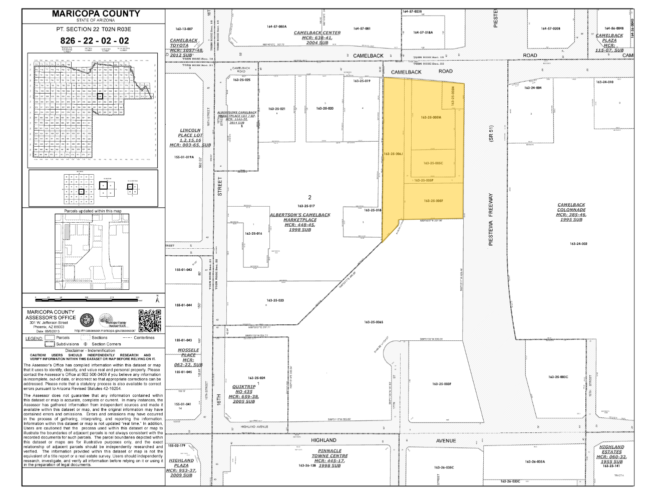 N 16th St, Phoenix, AZ for lease Plat Map- Image 1 of 1