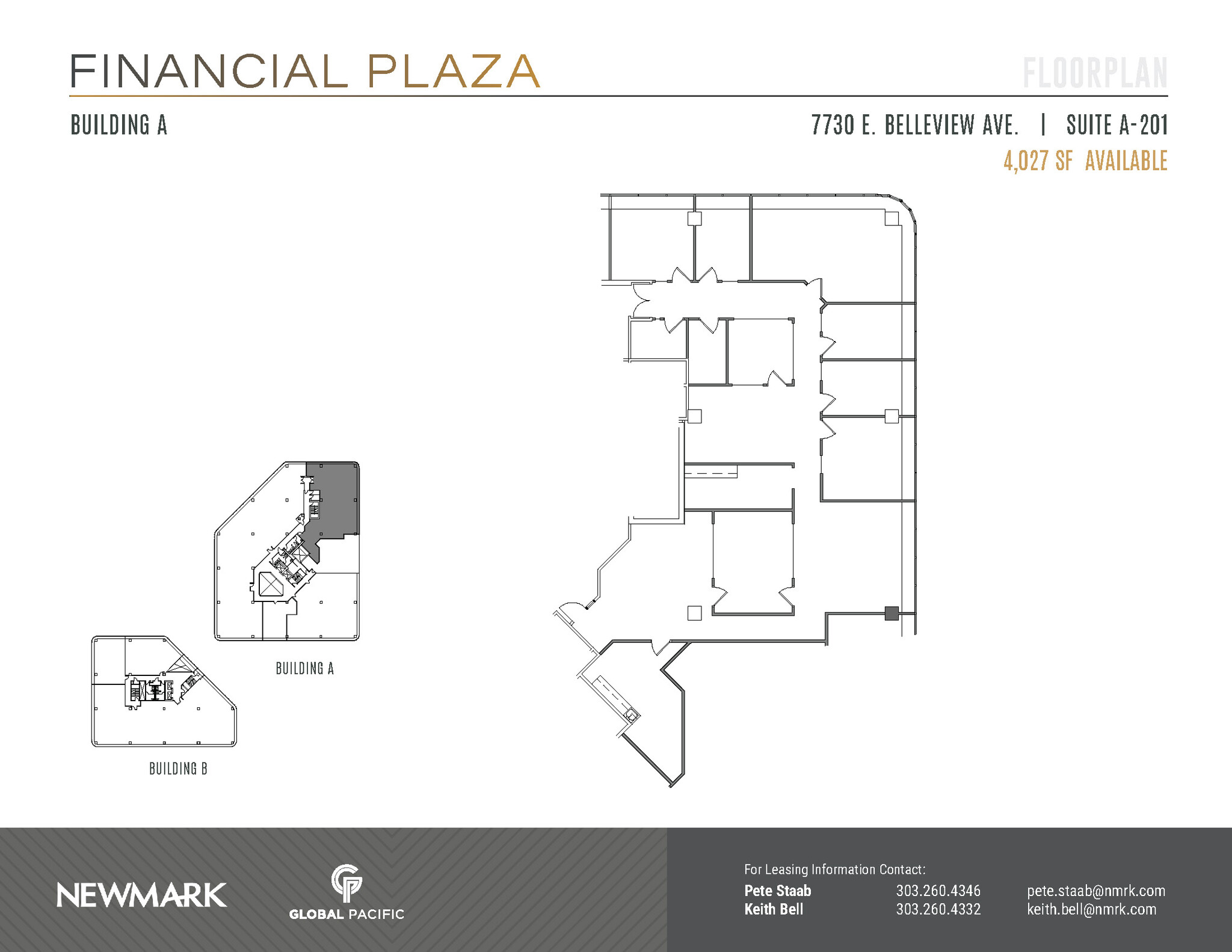 7730 E Belleview Ave, Greenwood Village, CO for lease Floor Plan- Image 1 of 2