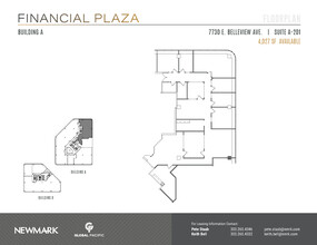 7730 E Belleview Ave, Greenwood Village, CO for lease Floor Plan- Image 1 of 2