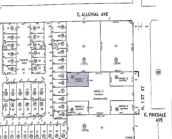 7339 N 1st St, Fresno, CA for lease - Plat Map - Image 3 of 25