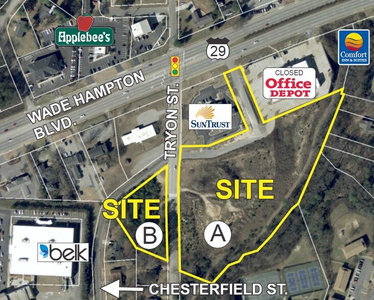 W Wade Hampton Blvd Tryon St Greer Sc 29650 Commercial Land