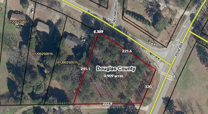 Post Road, Douglasville, GA for sale Aerial- Image 1 of 6
