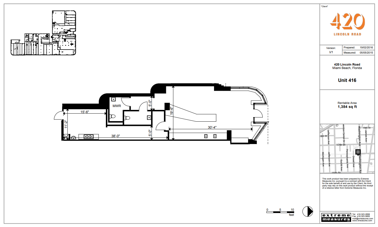 420 Lincoln Rd, Miami Beach, FL for lease Floor Plan- Image 1 of 1