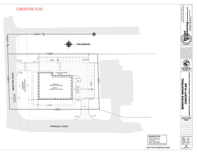 Benstein Rd, Commerce Township, MI for lease - Building Photo - Image 2 of 4