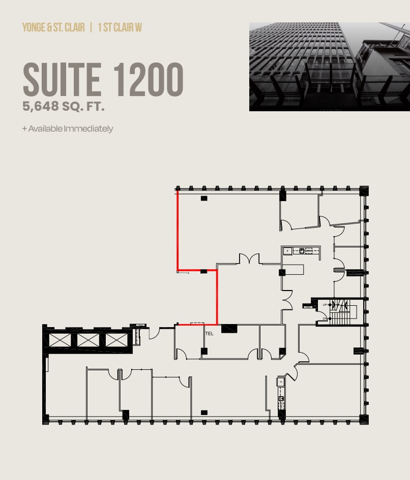 1 St Clair Ave W, Toronto, ON for lease Floor Plan- Image 1 of 1