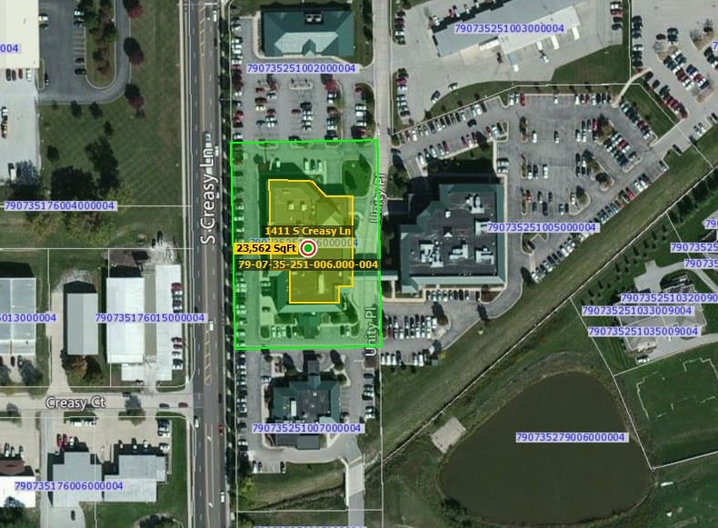 1411 S Creasy Ln, Lafayette, IN for lease - Plat Map - Image 1 of 1