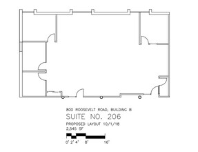 800 Roosevelt Rd, Glen Ellyn, IL for lease Floor Plan- Image 2 of 2